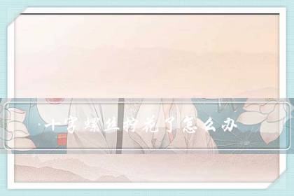 十字螺丝拧花了怎么办（十字螺丝拧圆了妙招）